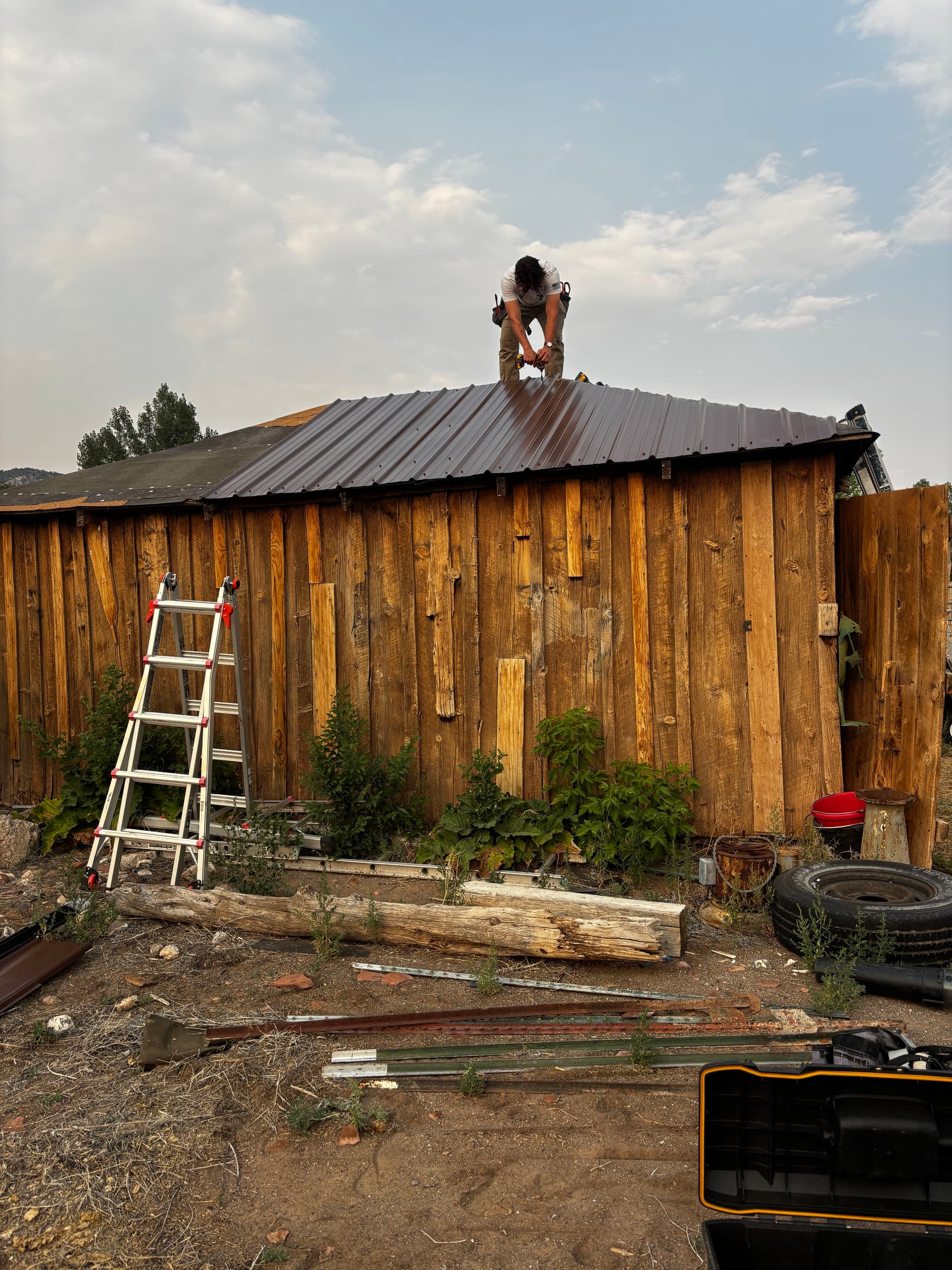 Gallery photos for Metal Roofing on a Hay Barn in Torrey Utah: Image #2