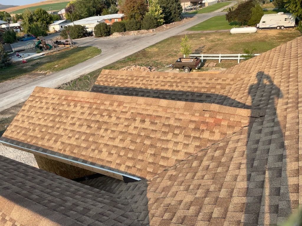 Stunning Brown Shingle Roofing in Logan Utah image